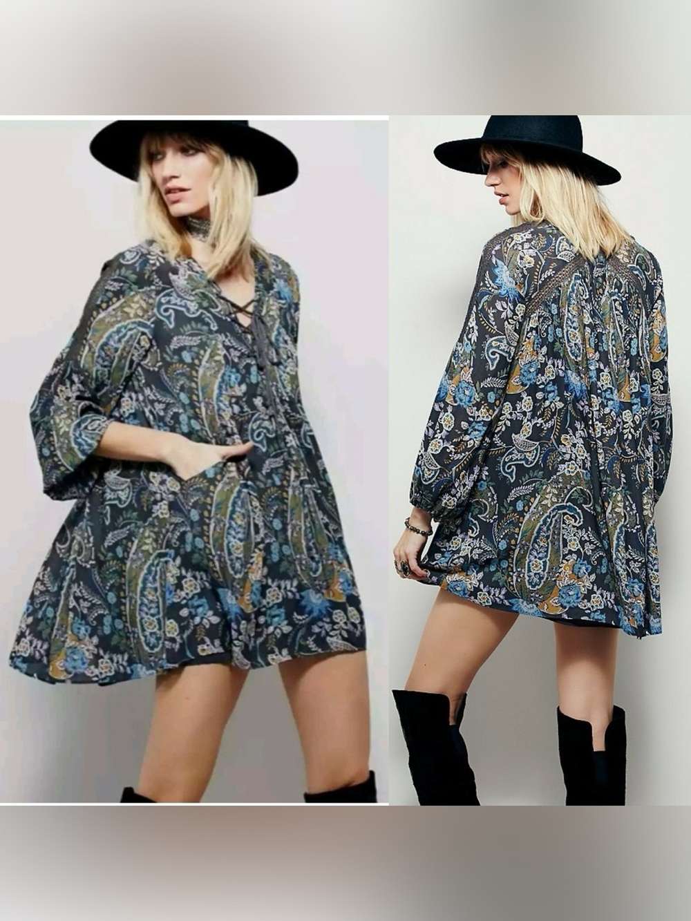Free People Rain or Shine Mini Dress Tunic